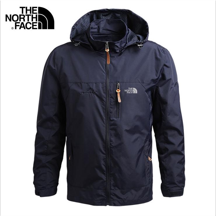 The North Face Áo Khoác Gió Có Mũ Trùm Chống Thấm Nước Cá Tính