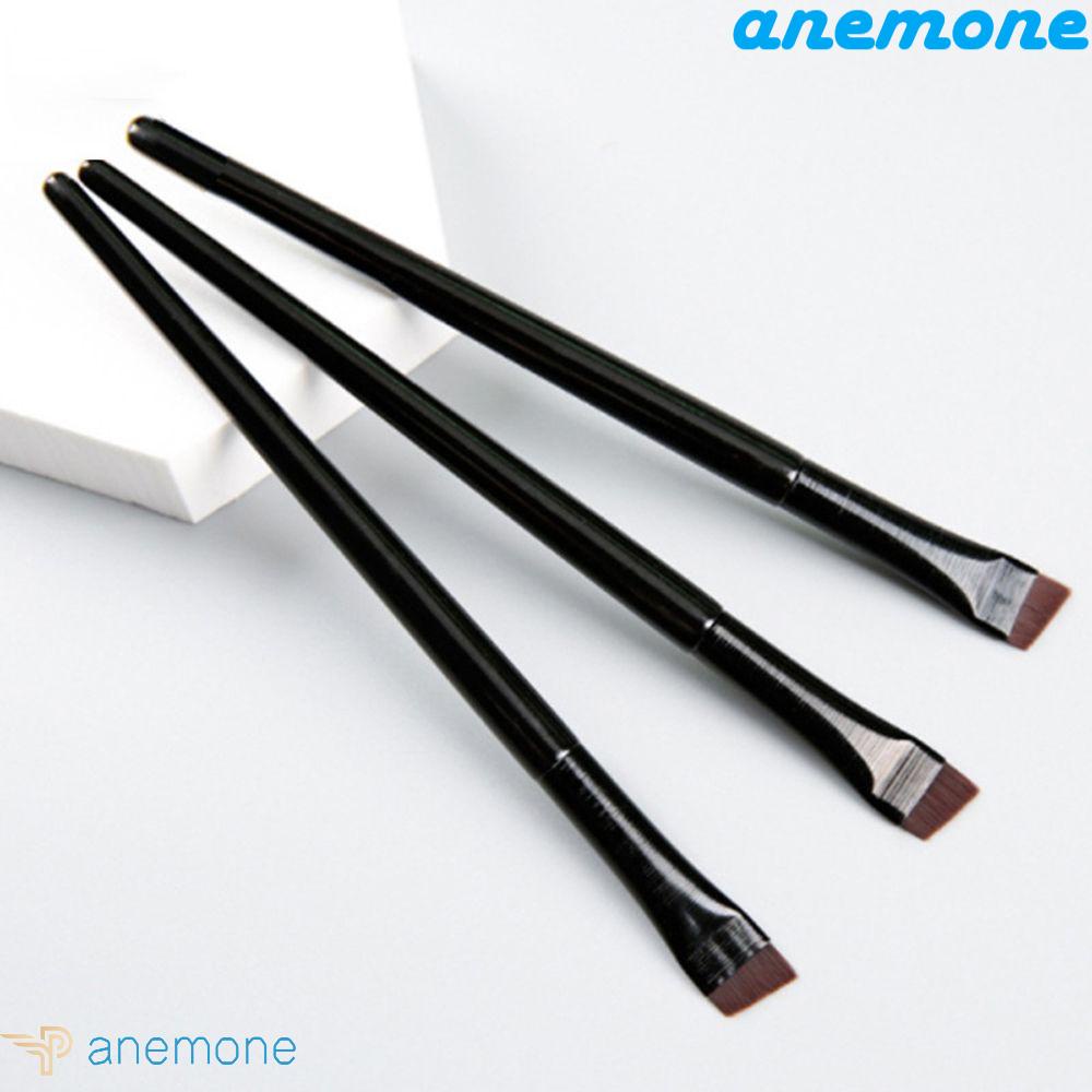 Cọ Trang Điểm Kẻ Mắt / Lông Mày Màu Trắng Đen Thiết Kế Nhỏ Gọn Tiện Dụng