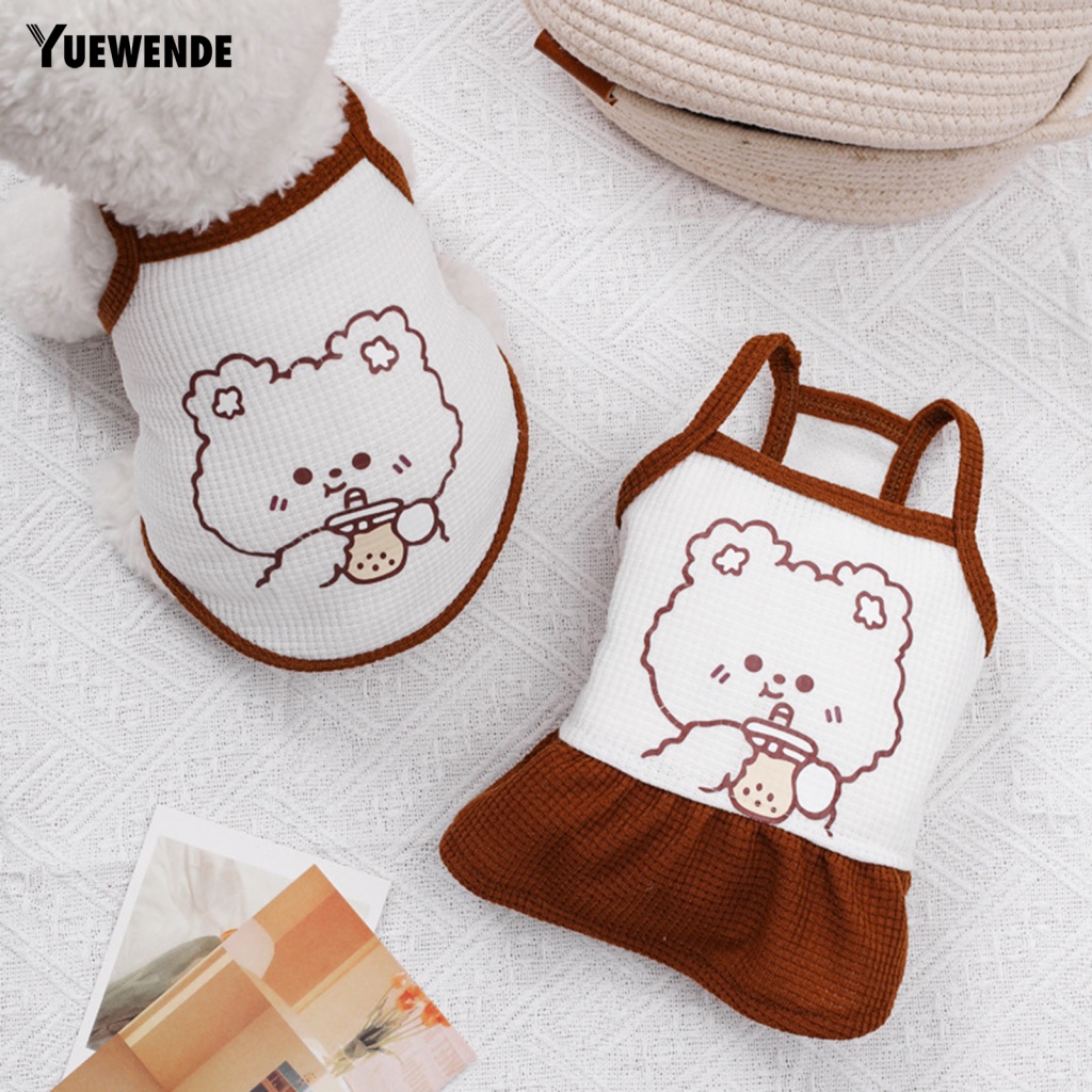 Đầm Không Tay Mềm Mại Thời Trang Mùa Hè Cho Thú Cưng