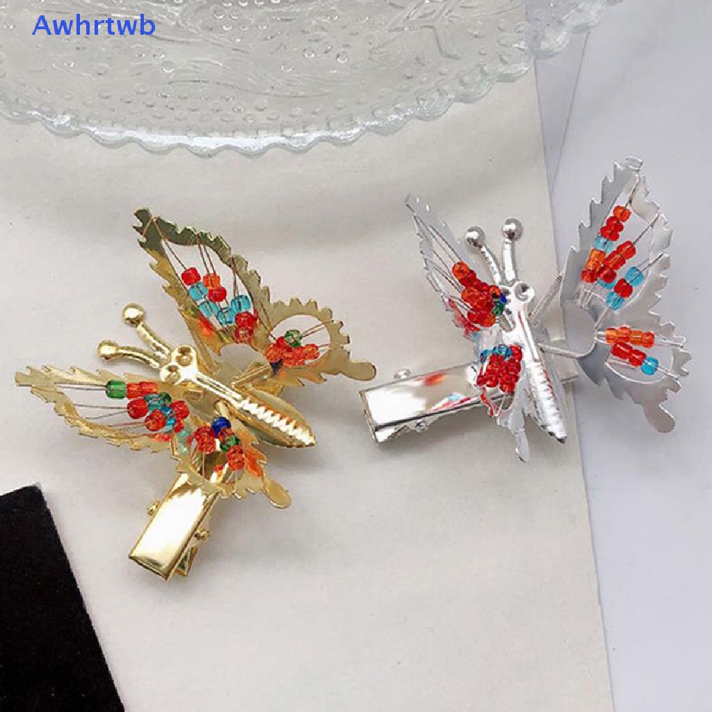 Kẹp Tóc Hình Bướm Bằng Kim Loại Thời Trang Dành Cho Nữ Mới