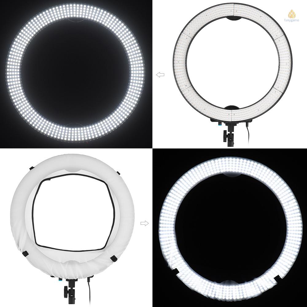 Vòng Đèn LED Andoer LA-650D 18inch 36W 5600K 600 Bóng Có Thể Điều Chỉnh Độ Sáng Cho Máy Ảnh / Điện Thoại DSLR