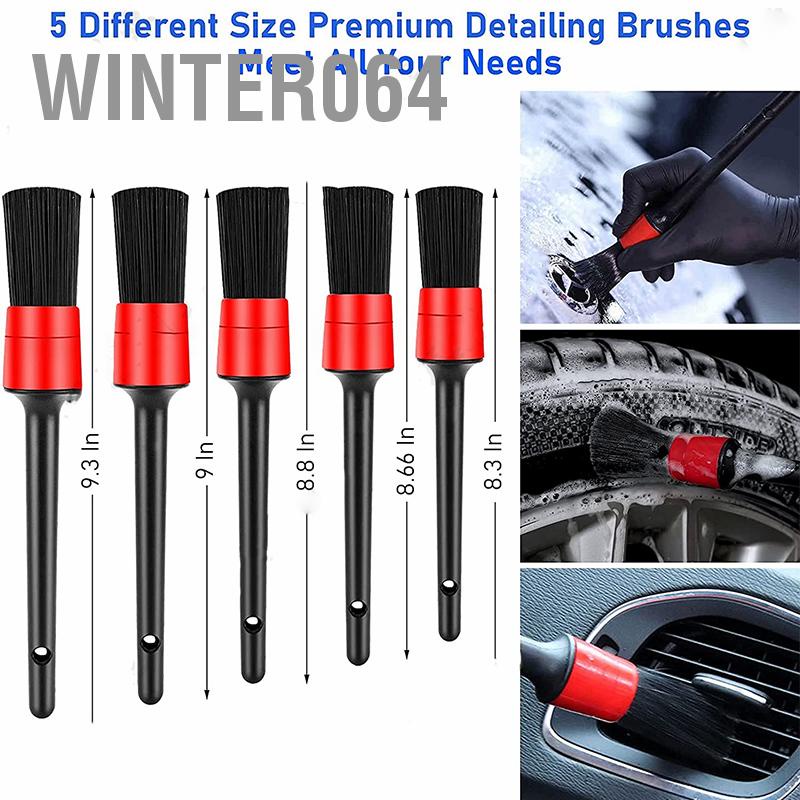 Winter064 Bộ bàn chải chi tiết ô tô Bàn làm sạch dây khoan cho nội thất  ngoại Bảng điều khiển Lỗ thông khí