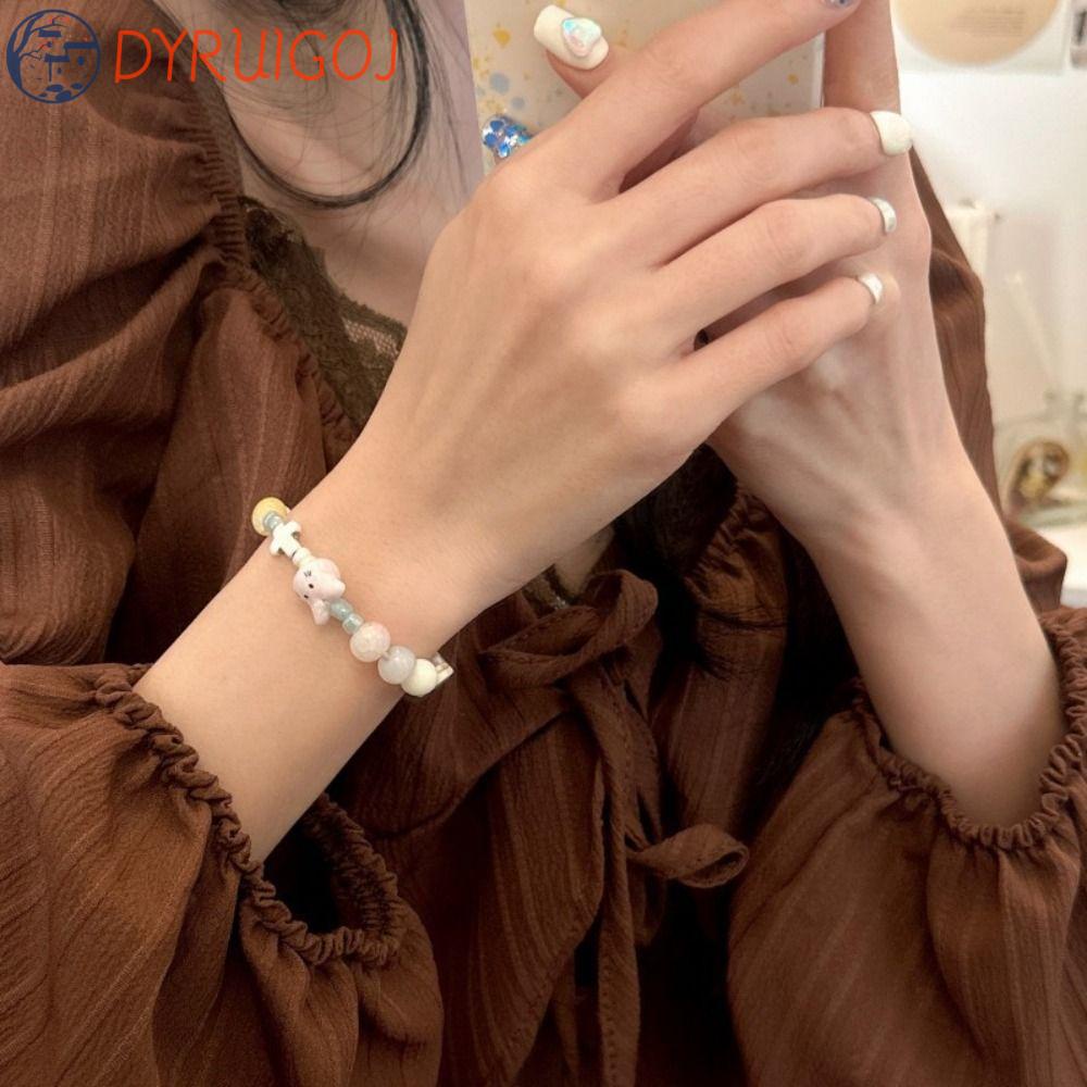 Vòng Đeo Tay Charm Hình Học Bằng Gốm Sứ Thời Trang Sáng Tạo