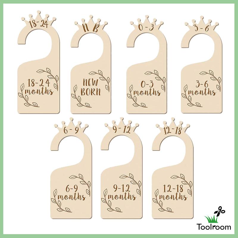 Set 7 Dụng Cụ Chia Ngăn Tủ Quần Áo Em Bé Sử Dụng Hàng Ngày