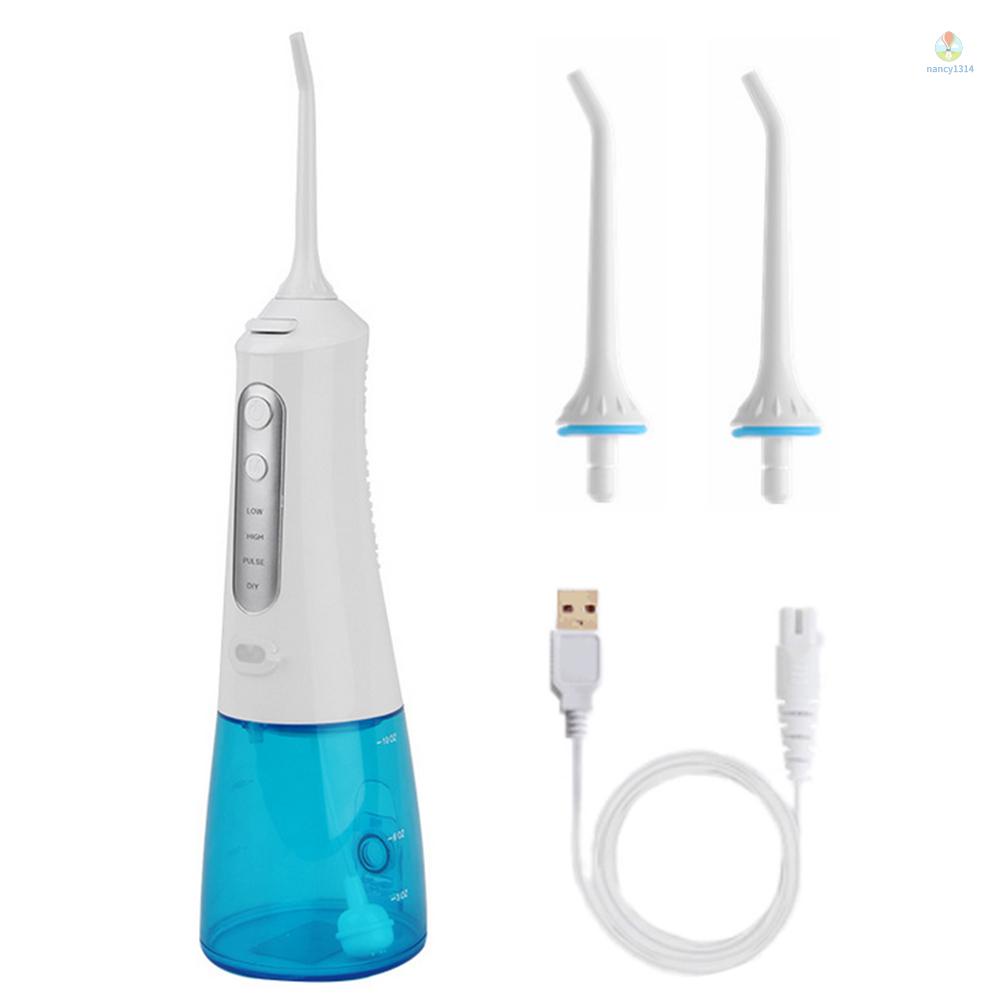 Máy Phun Nước 300ml Không Dây Sạc USB 2 Phút Hẹn Giờ 4 Chế Độ Chống Thấm Nước IPX7 Dùng Trong Nha Khoa / Mang Đi Du Lịch