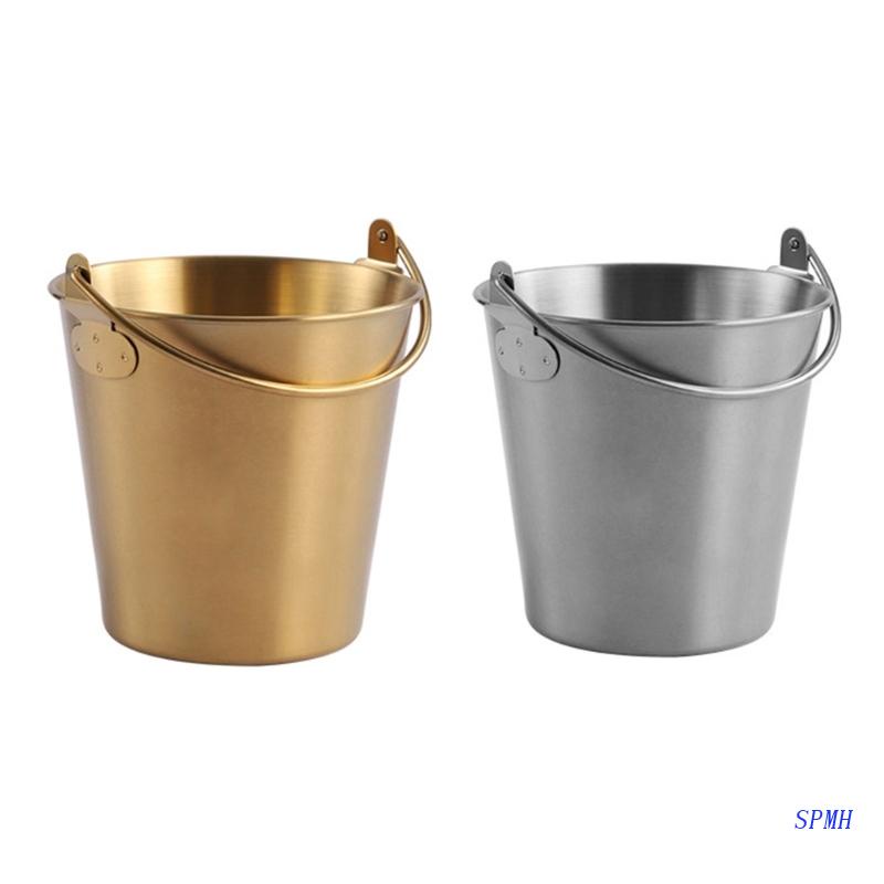 Xô Kim Loại Mini 3.5 &quot;x4.9&quot; Siêu Bền Có Tay Cầm Trang Trí Cho Lễ Phục Sinh