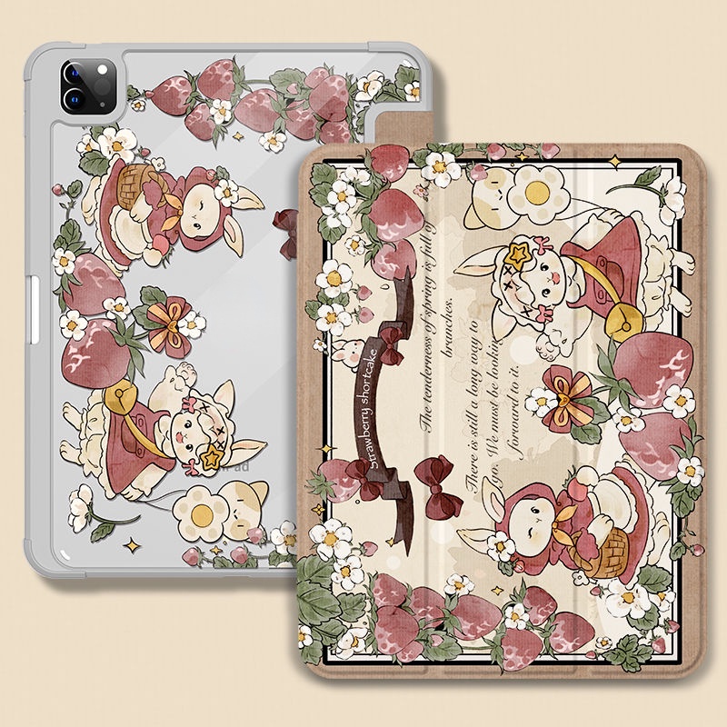 Ốp Máy Tính Bảng Bằng acrylic Hình Thỏ Cho iPad Air 4 Gen10 gen9 Air4 5 10.9 gen9 gen8 gen7 10.2Air1 / 2 9.7 Mini 4 5 Pro12.9