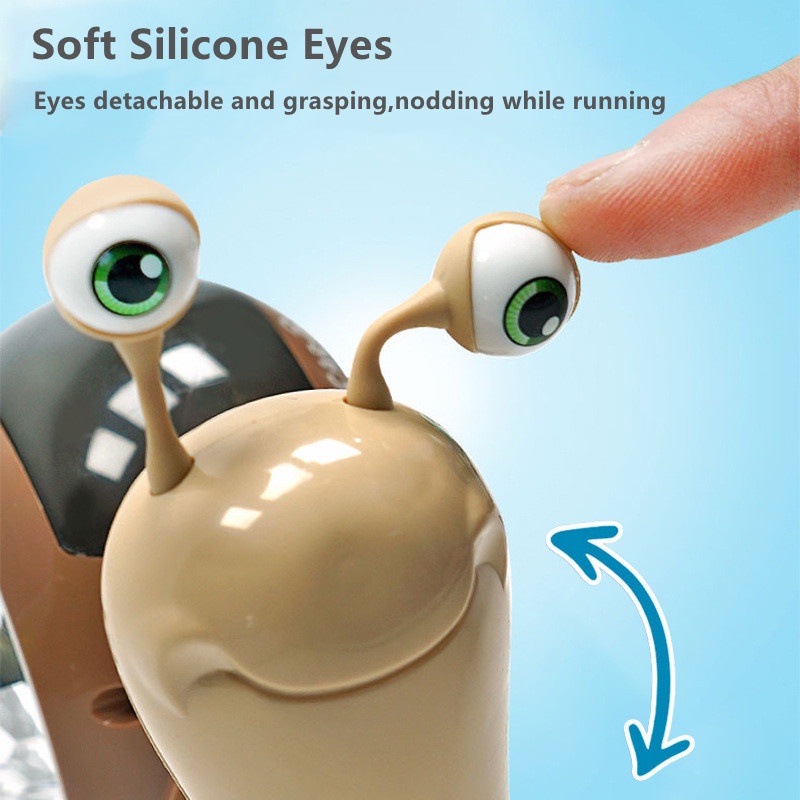 Đồ Chơi Chú Cua / Ốc Sên Phát Nhạc Có Đèn 3D Vui Nhộn Cho Bé