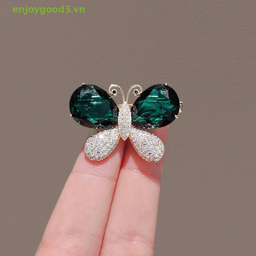 Trâm Cài Áo Hình Bươm Bướm Phong Cách Vintage Thời Trang Dành Cho Nữ # Trâm Cài Áo Đính Đá Sang Trọng #