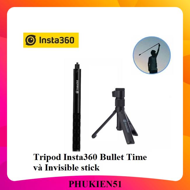 Gậy Bullet Time Accessory Insta 360 One X/ X2/ X3-Tay cầm gậy cho camera-Phụ kiện Cam hành trình Gopro