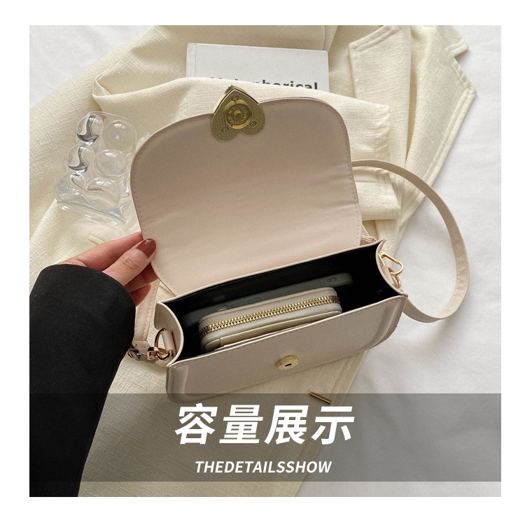 Túi Xách JASMIN NOIR Da PU Có Khóa Hình Trái Tim Thời Trang Dành Cho Nữ