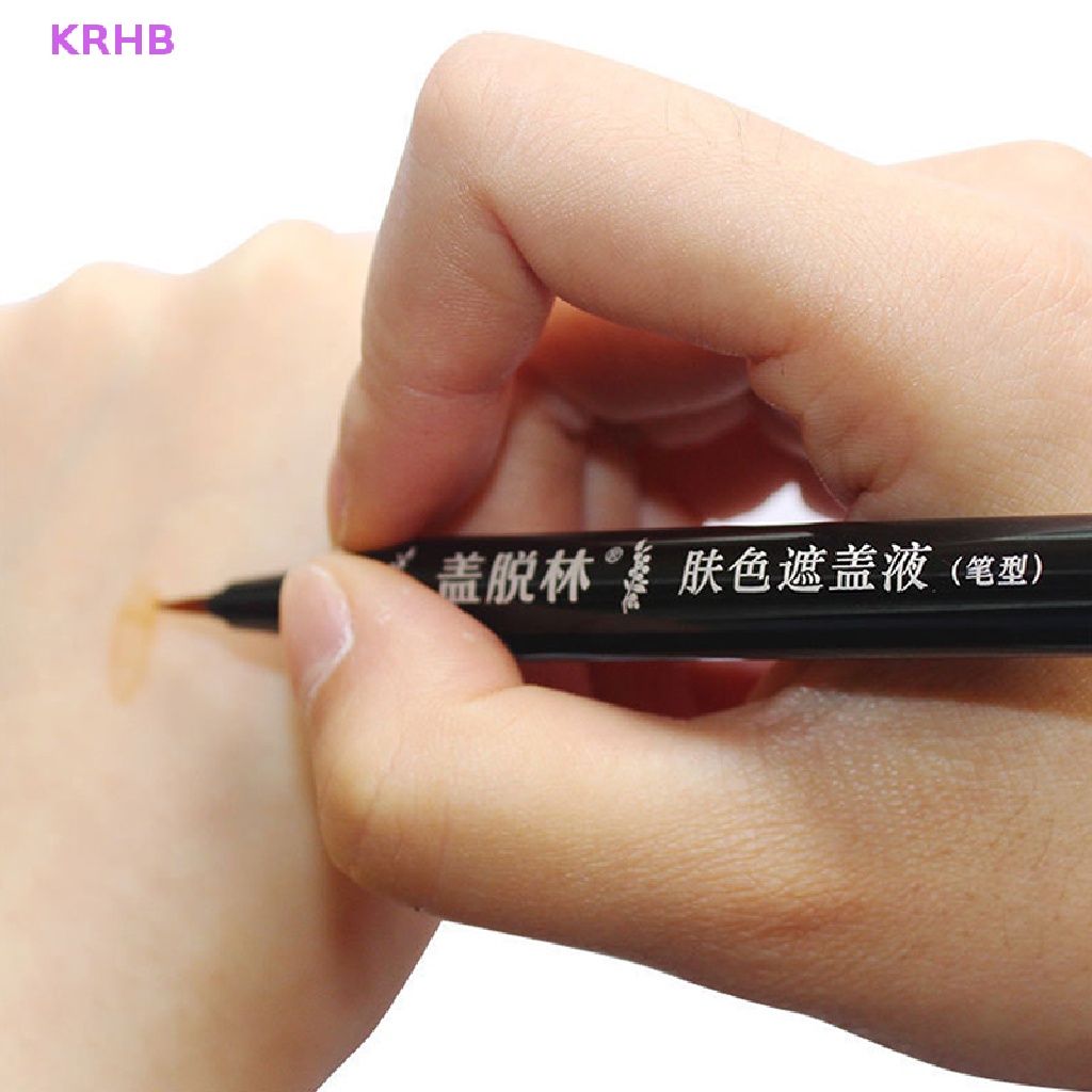 Bút Che Khuyết Điểm KRHB Vitiligo Màu Trắng Chống Thấm Nước