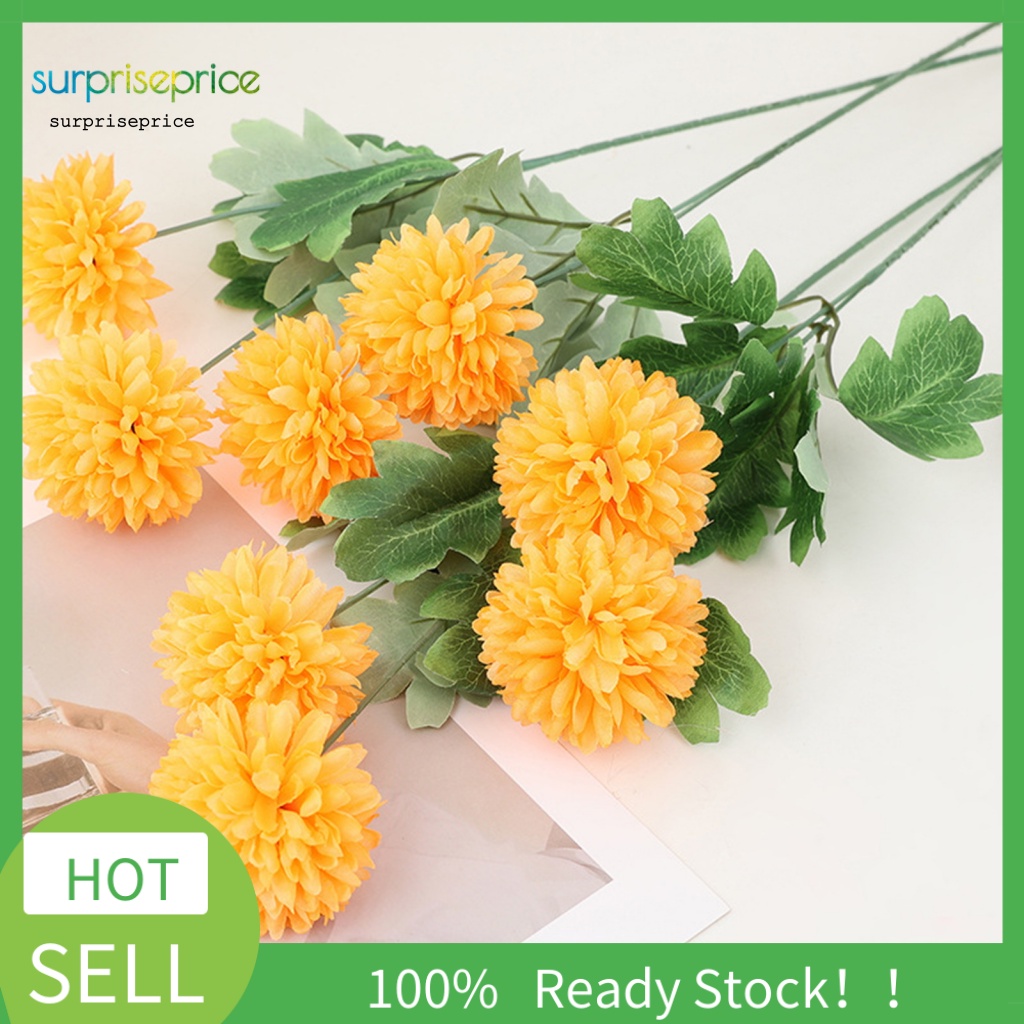 1 Nhánh Hoa Nhân Tạo 2 Đầu Dùng Trang Trí DIY