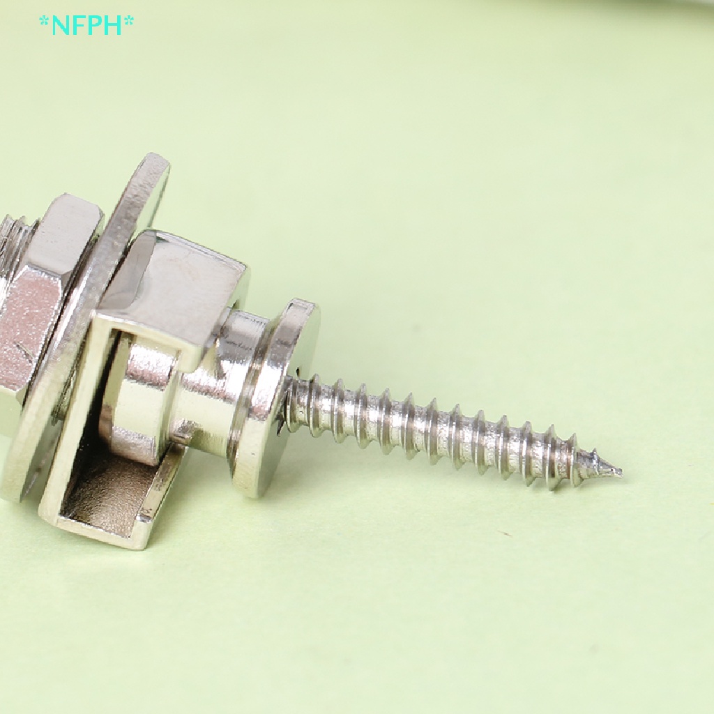 Bộ 2 Chốt Khóa Dây Đeo Đàn Guitar Điện / Guitar Bass Mới