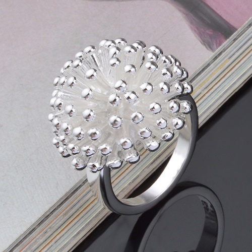 Nhẫn Mạ Bạc Họa Tiết Hoa Cúc Thời Trang Cho Nữ