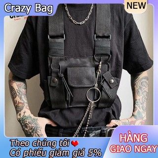 Túi đeo chéo ngực đa năng phong cách hip hop thời trang cho nam
