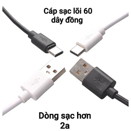 Cáp sạc hơn 2A lõi 60 dây đồng áp dụng cho Apple - Micro -Type C, dài 30cm 100cm 150cm - Yoboshop