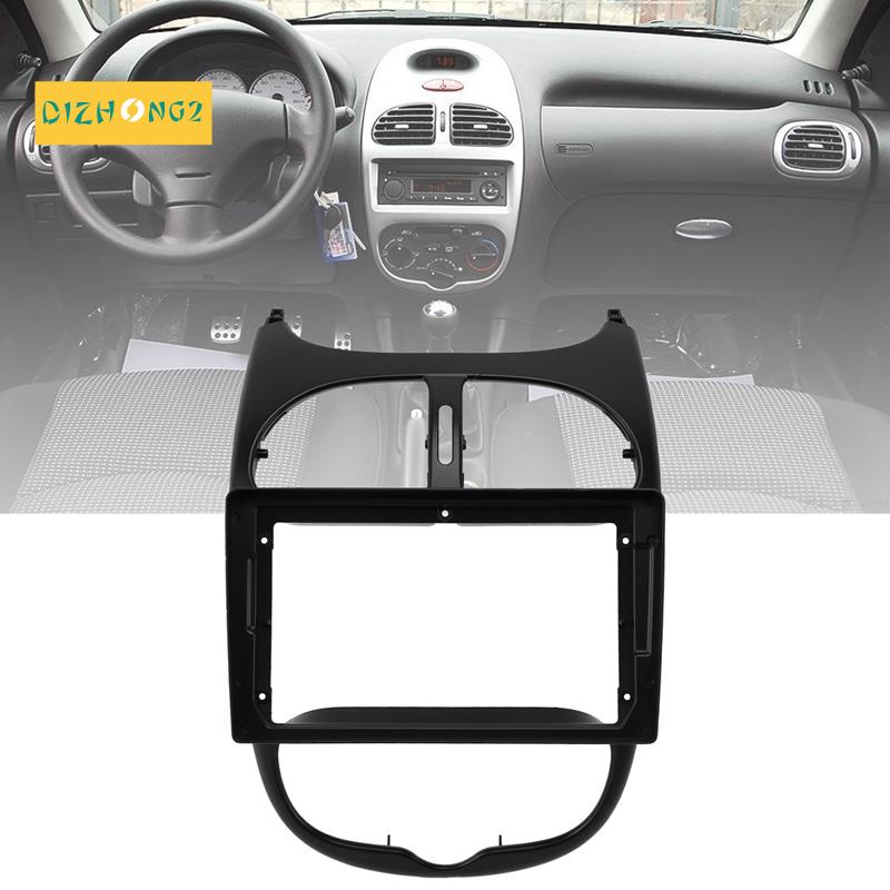 Khung Bảng Điều Hướng Radio DVD 2Din 9 Inch Cho Peugeot 206 2004-2008
