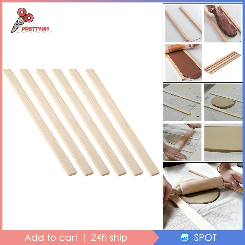 [Prettyia1] Set 6 Thanh Gỗ Cuộn Hướng Dẫn 5 7 10mm