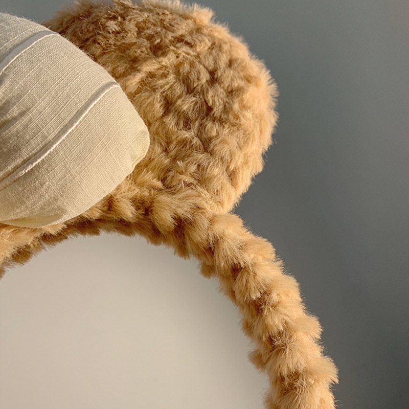 Băng Đô Cài Tóc Phối Lông Dễ Thương Thời Trang Cho Bạn Gái AB315