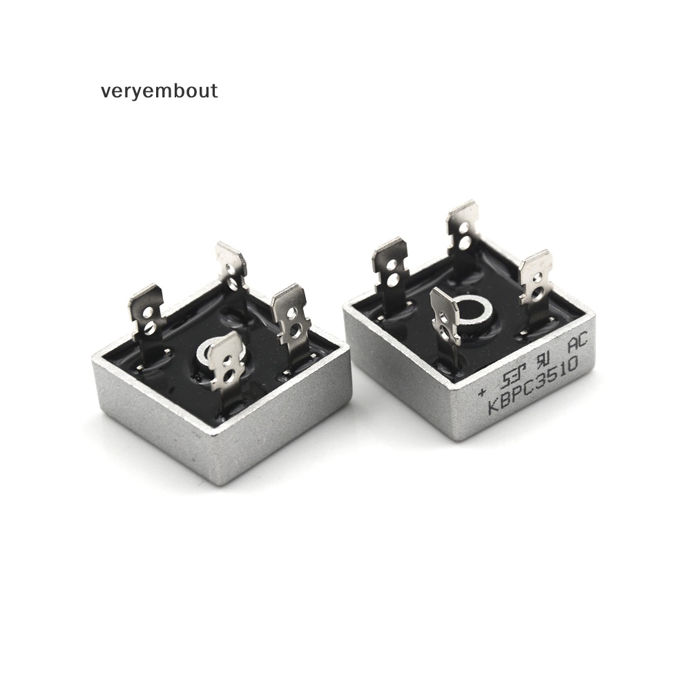 Set 5 Cầu Đơn Chỉnh Lưu 35A 1000V KBPC3510 AH n Bằng Kim Loại Chuyên Dụng