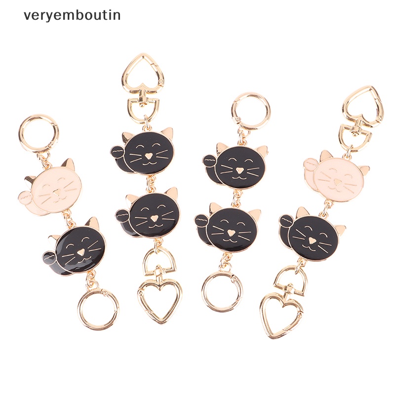 Dây Xích Nối Dài Túi Xách Tráng Men Hình Mèo Dễ Thương