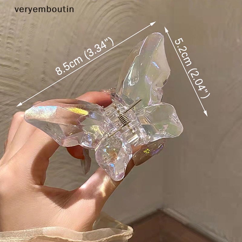 Kẹp Càng Cua Lớn Nhiều Màu Sắc Bằng Acrylic Cho Nữ Mã 2023 n