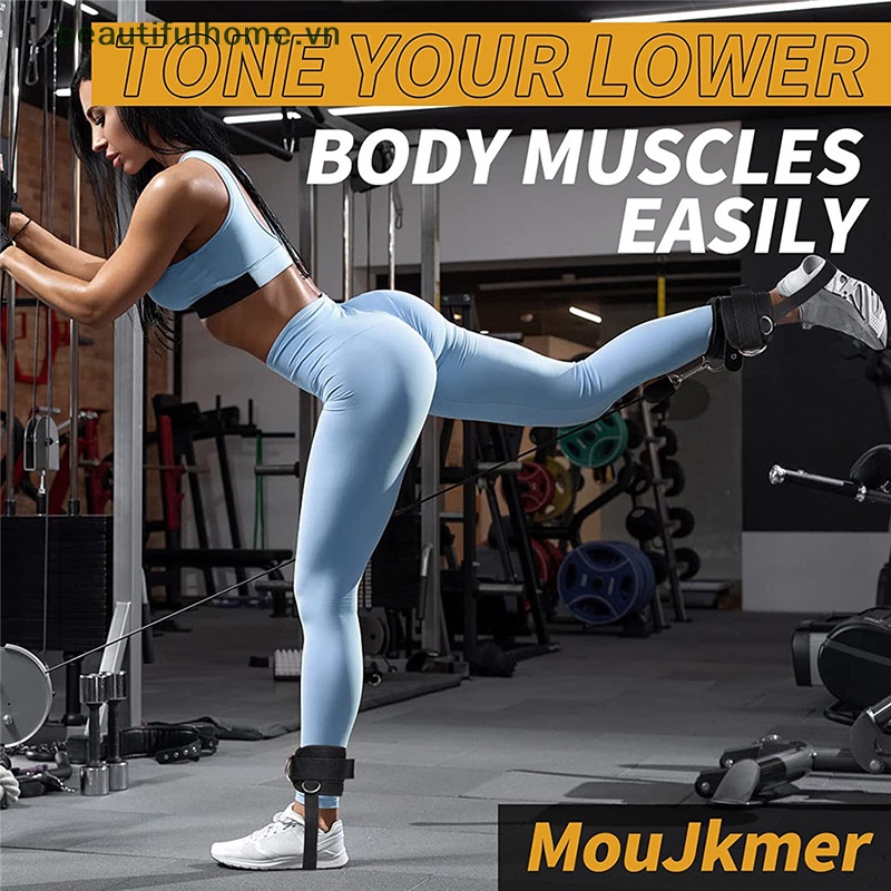 Đai Quấn Mắt Cá Chân Có Vòng Chữ D Có Thể Điều Chỉnh Hỗ Trợ Tập Gym Cho Nam Nữ