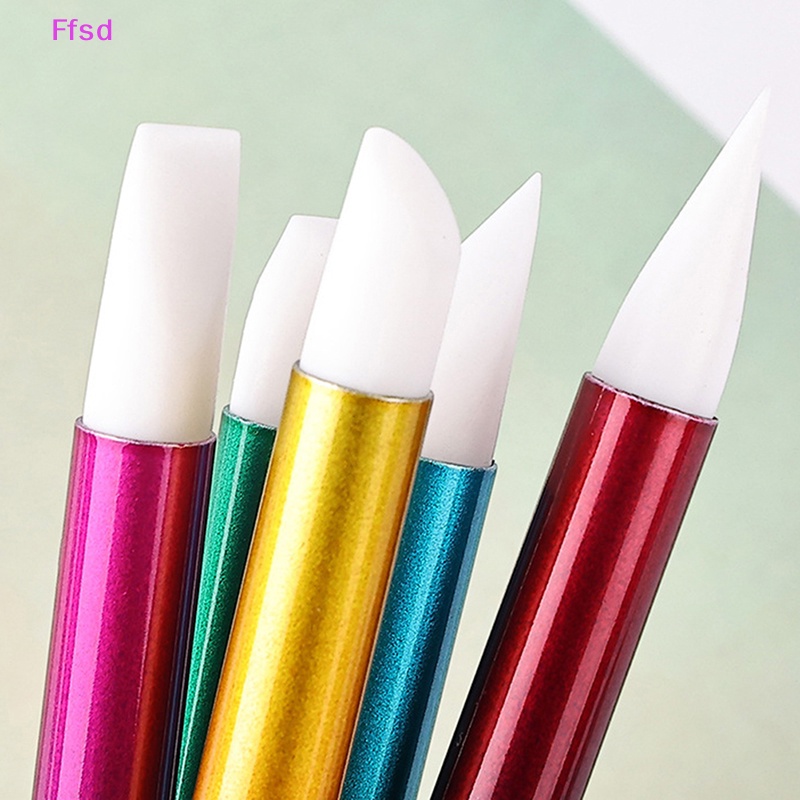 Set 5 Bút Hai Đầu Đính Đá Trang Trí Móng Tay Nghệ Thuật