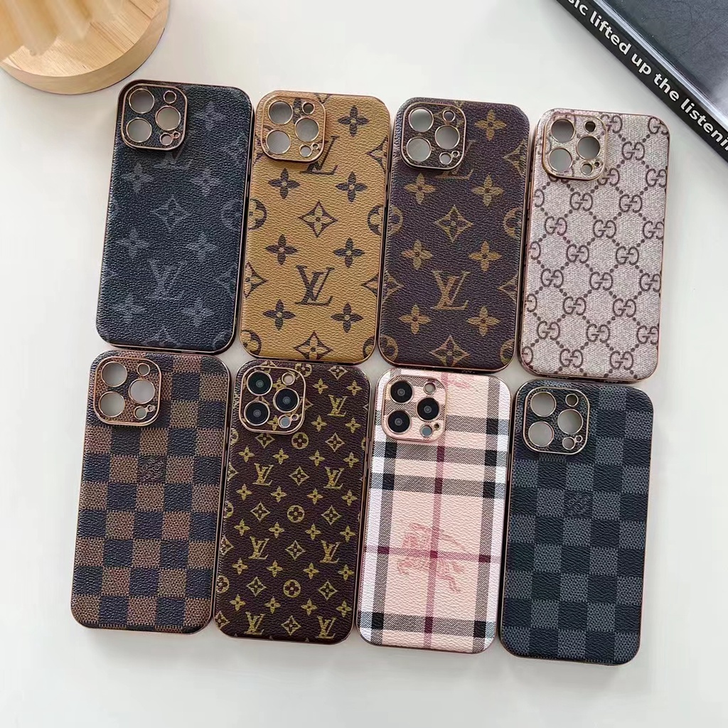 Ốp Điện Thoại Da Họa Tiết Hoa Cổ Điển Dành Cho iPhone 14 Pro 13 11 promax 12 promax 7 8 plus