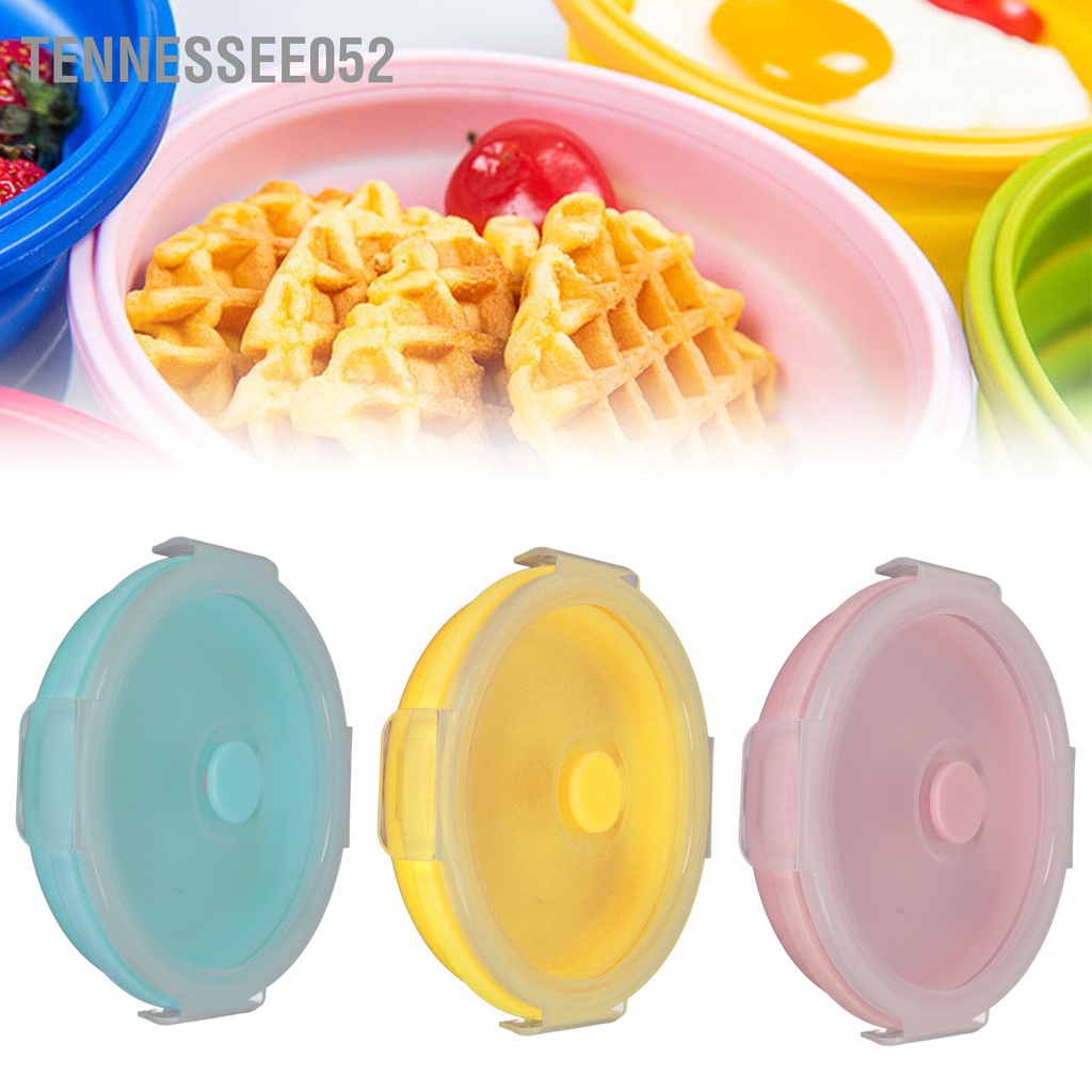 Tennessee052 Ốp Chó Bát Silicone Cấp Thực Phẩm Di Động Lớn Cho Du Lịch Ngoài Trời Đi Bộ Cắm Trại 500Ml