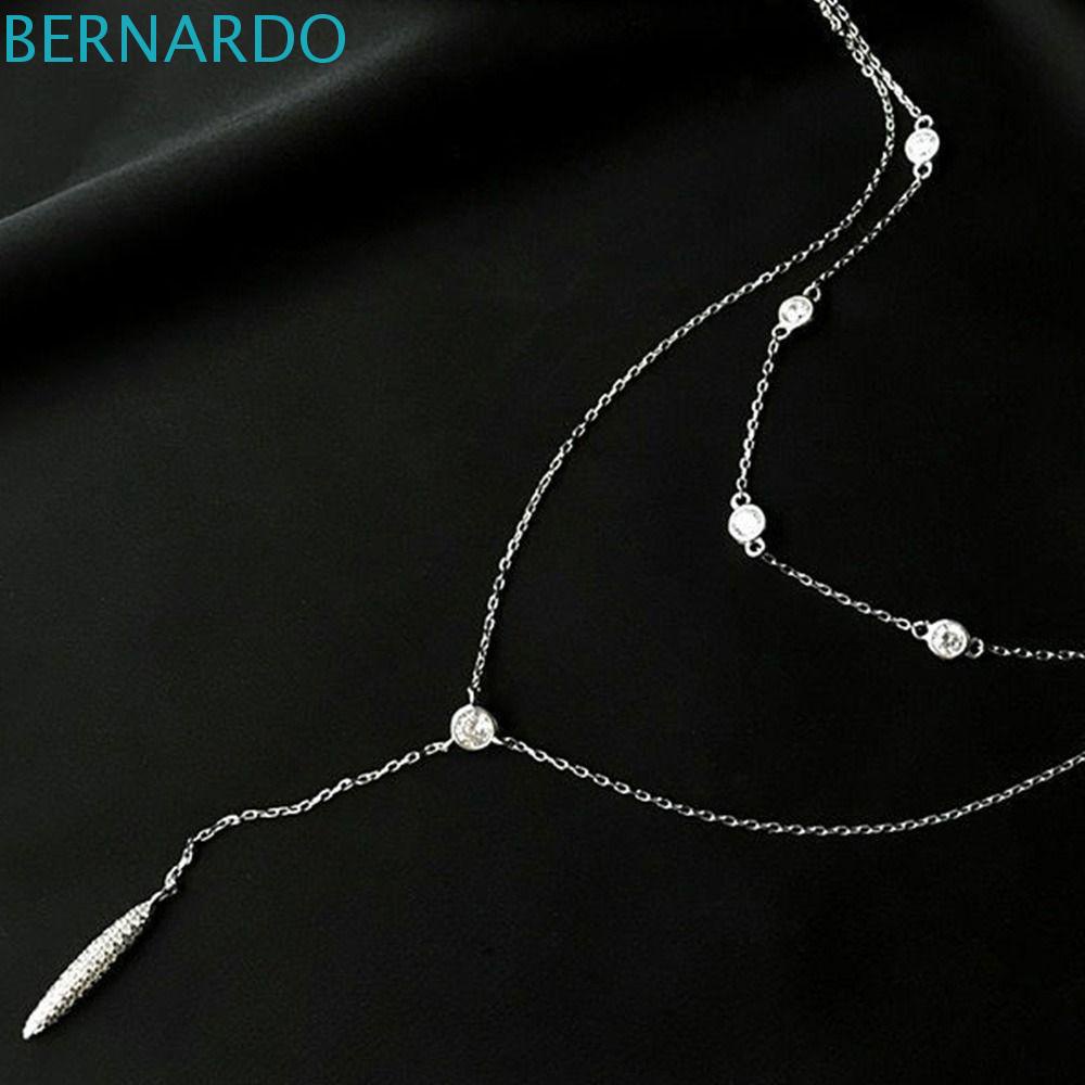 Vòng cổ Hai Lớp Bằng Đồng Mặt Hình Giọt Nước Thời Trang Dành Cho Nữ