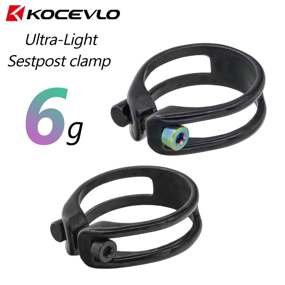 Kẹp Cốt Yên Xe Đạp Kominevlo 6g 31.8 / 34.9mm Bằng Sợi Carbon Siêu Nhẹ