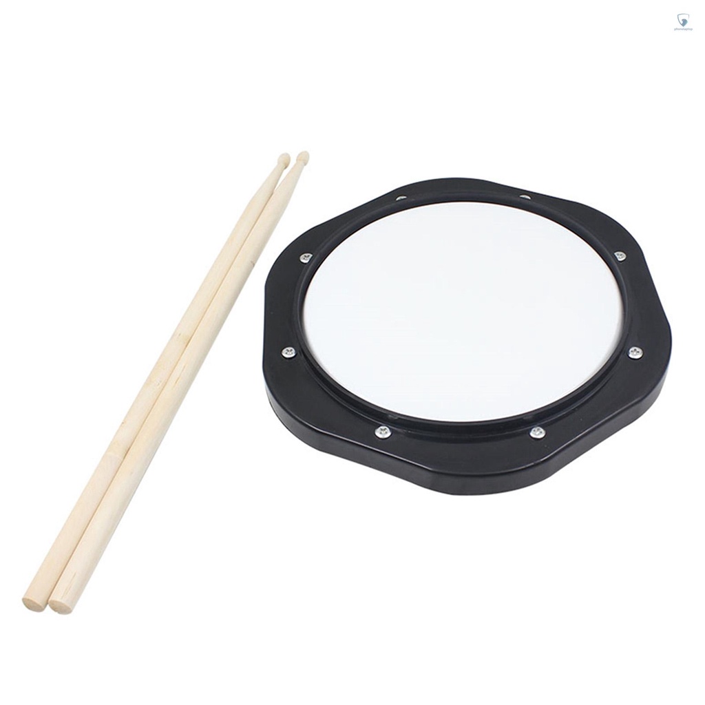 Đệm Tập Trống 10-Inch Kèm Gậy Đánh Chuyên Dụng Chất Lượng Cao