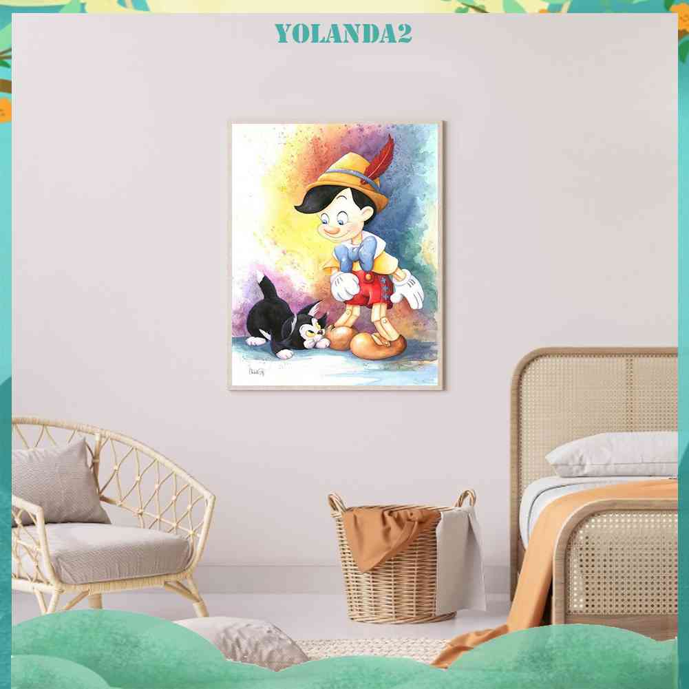 Bộ Tranh Đính Đá Họa Tiết Hoạt Hình Độc Đáo DIY Dùng Trang Trí Nhà Cửa