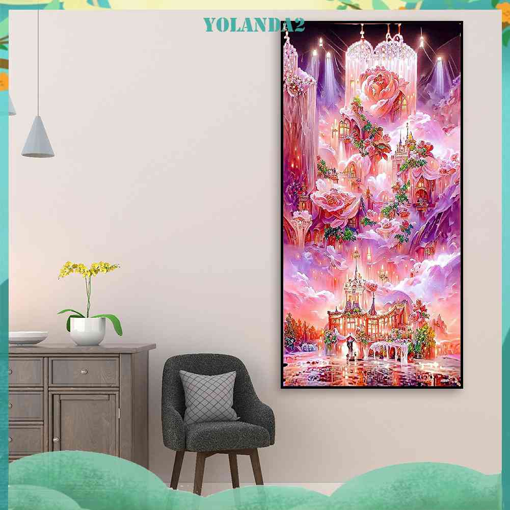 Tranh Đính Đá Kim Cương Toàn Bộ 5D DIY Hình Vẽ Hoa Hồng