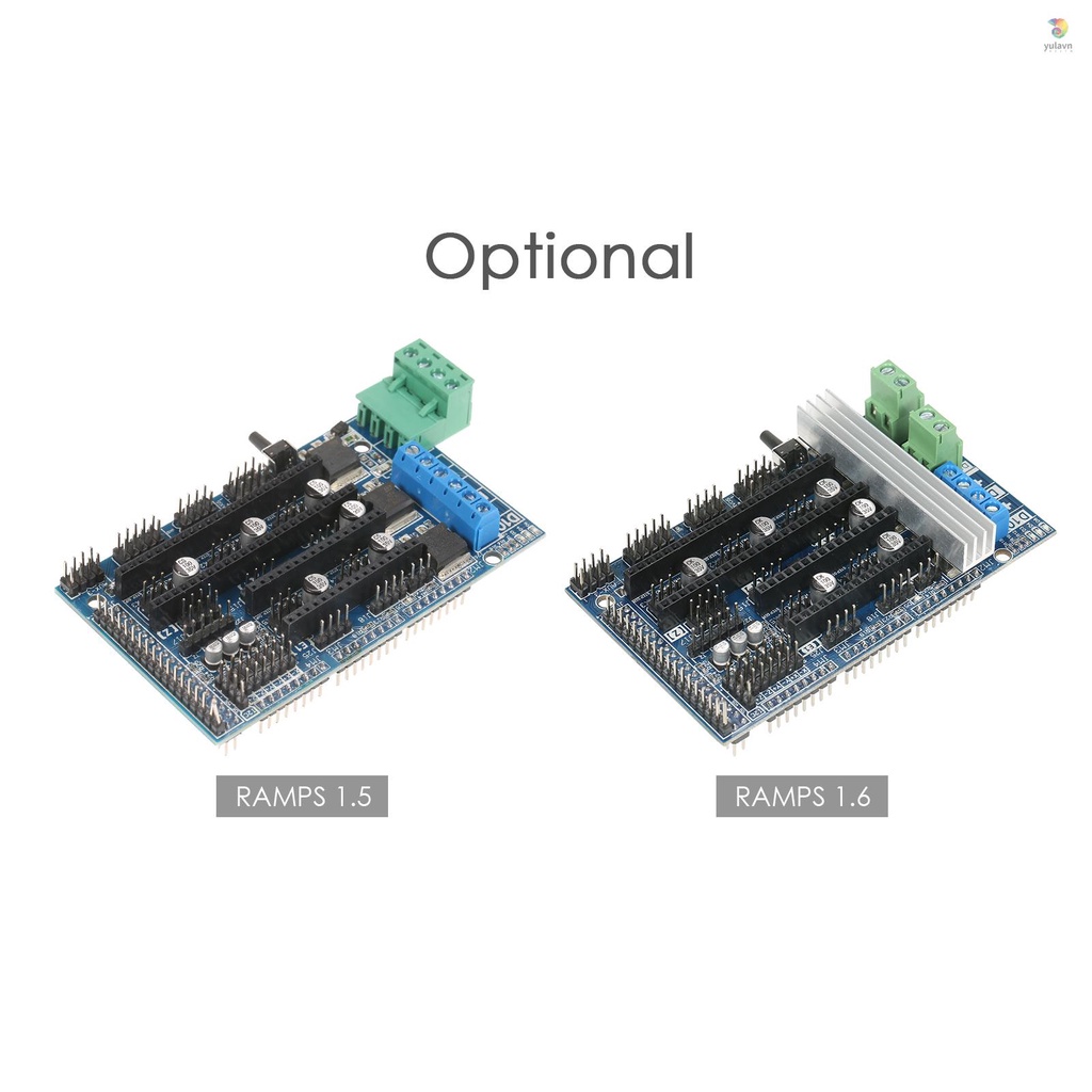 Bảng Mạch Điều Khiển Ramps 1.6 Ramps 1.5 4 Lớp Kèm Tản Nhiệt Cho Máy In 3D