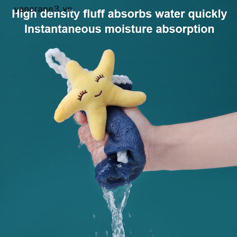 Khăn Lau Tay Vải Nhung San Hô Mềm Mại Thấm Hút Tốt 30 * 30cm {yancrane3.vn}