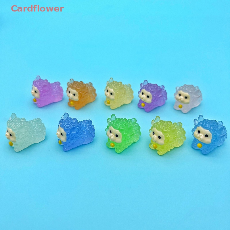 Bộ 2 Tượng Cừu Mini Phát Sáng Dùng Để Trang Trí Mới