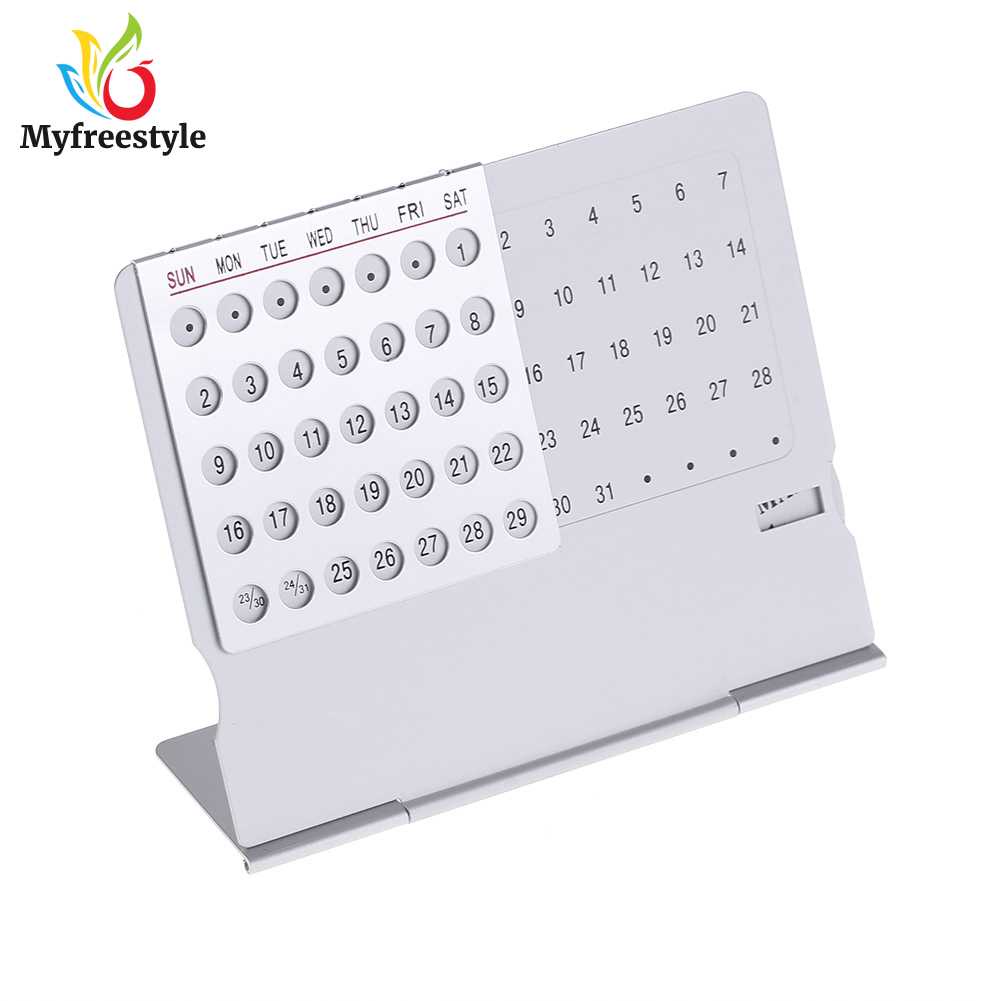 Lịch lắp ráp hợp kim nhôm có thể gập lại bền màu bạc cho đồ dùng văn phòng