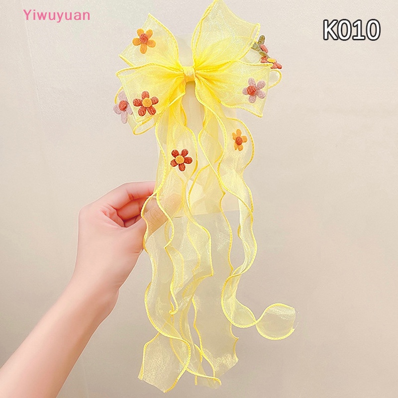 Kẹp Tóc Nơ Dài Dễ Thương Cho Bé Gái