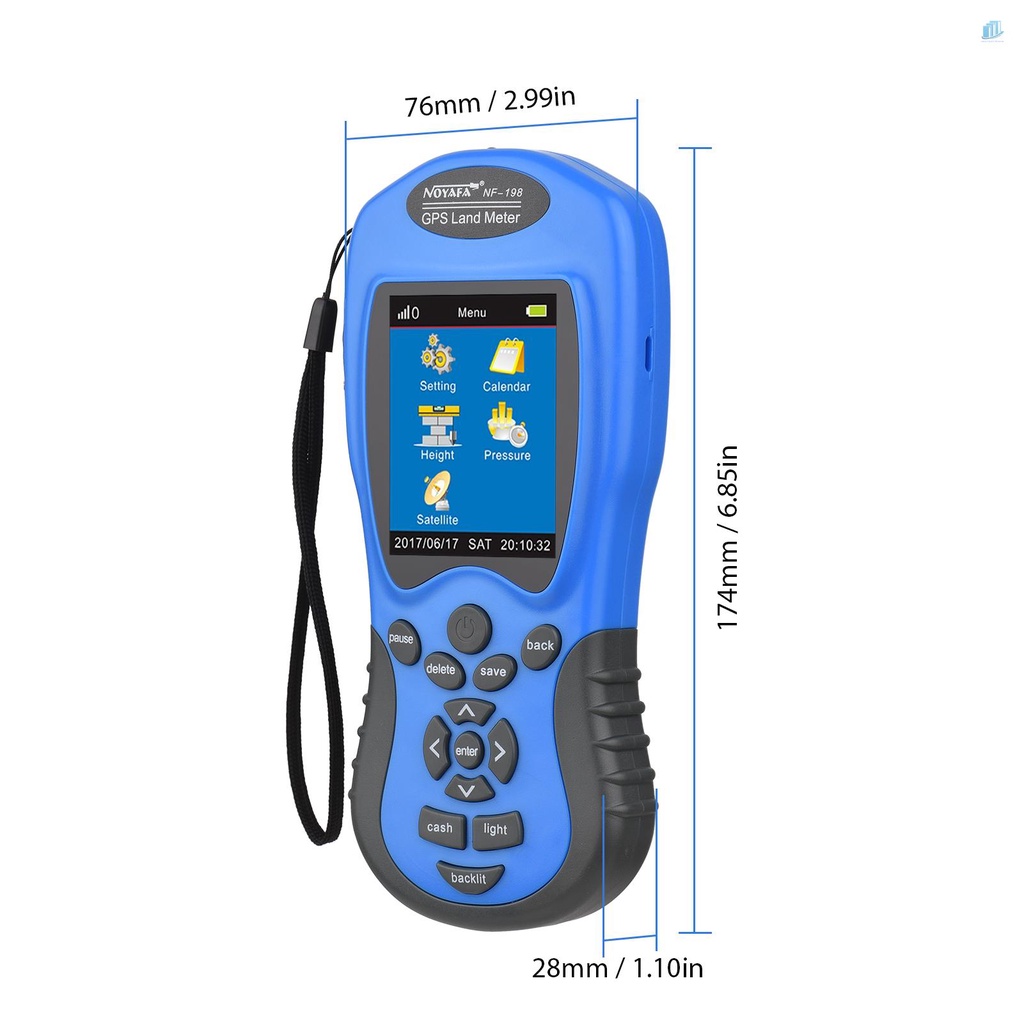 Thiết Bị Đo Áp Suất Vệ Tinh Cầm Tay smartwatchinone NOYAFA NF-198 GPS Màn Hình LCD