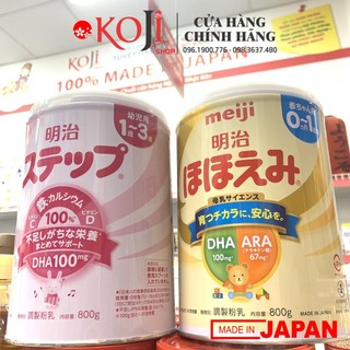Sữa bột Meiji 800gr sữa lon số 0 và số 9 hàng Nhật nội địa mẫu mới
