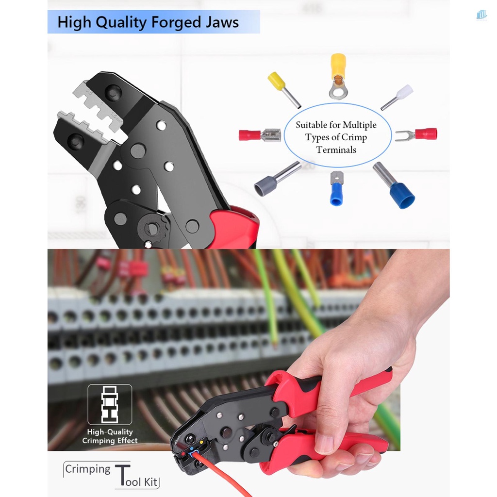 Bộ Dụng Cụ Uốn Dây Cáp Đồng Hồ Thông Minh Kèm 4 Kìm Dập Có Thể Thay Đổi Kèm Túi Đựng Đa Năng