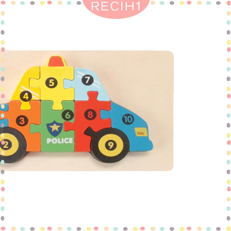 Bộ Đồ Chơi Xếp Hình Phương Tiện Giao Thông Montessori Dành Cho Trẻ Mẫu Giáo