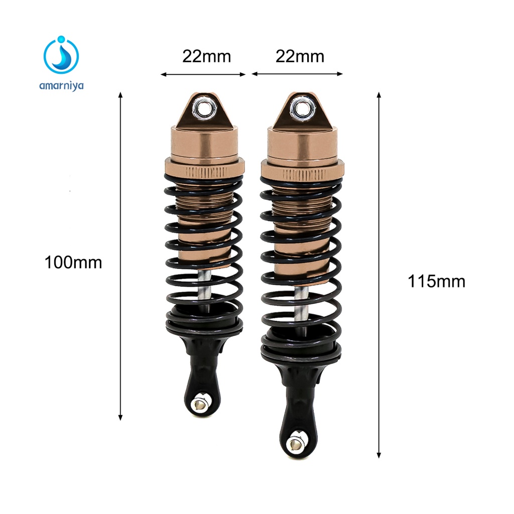 1 Bộ Lò Xo Giảm Xóc Trước Sau Mini Cho Traxxas Slash