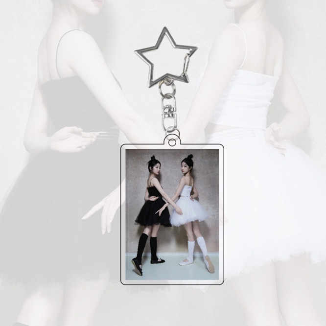1 Móc Chìa Khóa Acrylic In Chữ Lesserafim KAZUHA SAKURA Enchae CHAEWON YUNJIN Dễ Thương