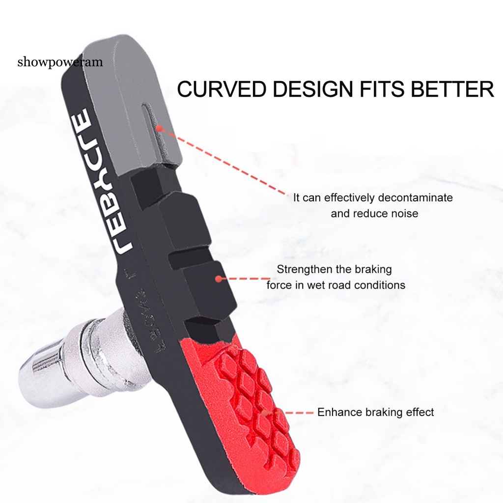 1 Cặp Má Phanh Xe Đạp Chống Ăn Mòn Chịu Lực Cao