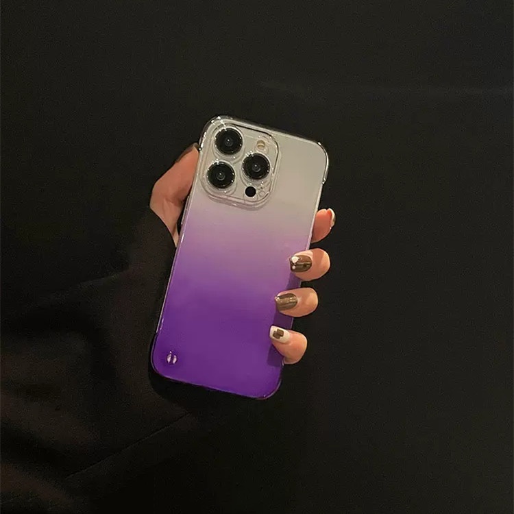 Ốp Điện Thoại iphone 14 Pro max 14 plus 12 13 Pro max Hard case ốp lưng iphone 12 13 Pro max 14 Pro max 14 plus Acrylic Trong Suốt Siêu Mỏng Không Viền Màu Gradient Bảo Vệ lens Cho Iphone 14 Pro max 14 pro 12 13 Pro max