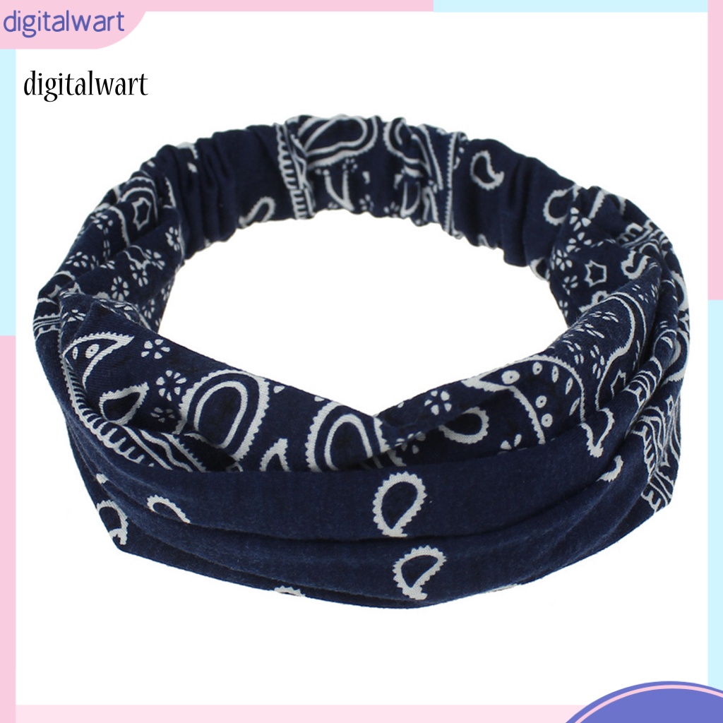 Kỹ Thuật Số| Băng Đô Hai Lớp In Họa Tiết Phong Cách Bohemian Dành Cho Nữ